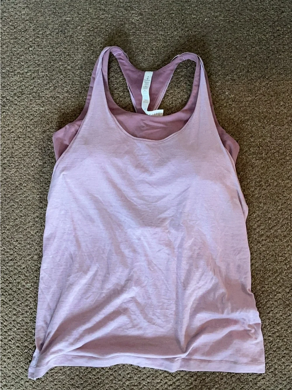 lululemon athletica Lavender Scoop Neck Racerback Tank